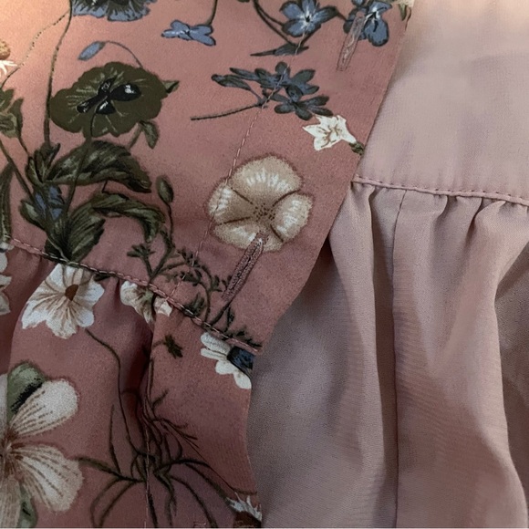 Rihoas Pink and multi-coloured floral cover up with a flattering fit - Picture 6 of 8